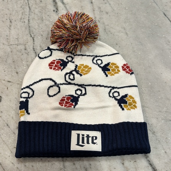 Miller Lite Sz XL Ugly Sweater with Hat - Picture 3 of 3